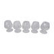 Set of 5 antique crystal glasses