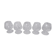 Set of 5 antique crystal glasses