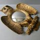 Witch's eye mirror, owl, key ring, 60s