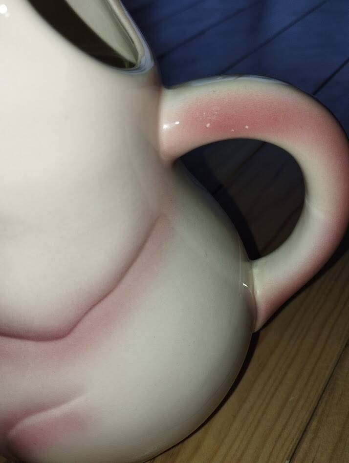 Large pig jug in earthenware – Saint-Clément France, exceptional condition