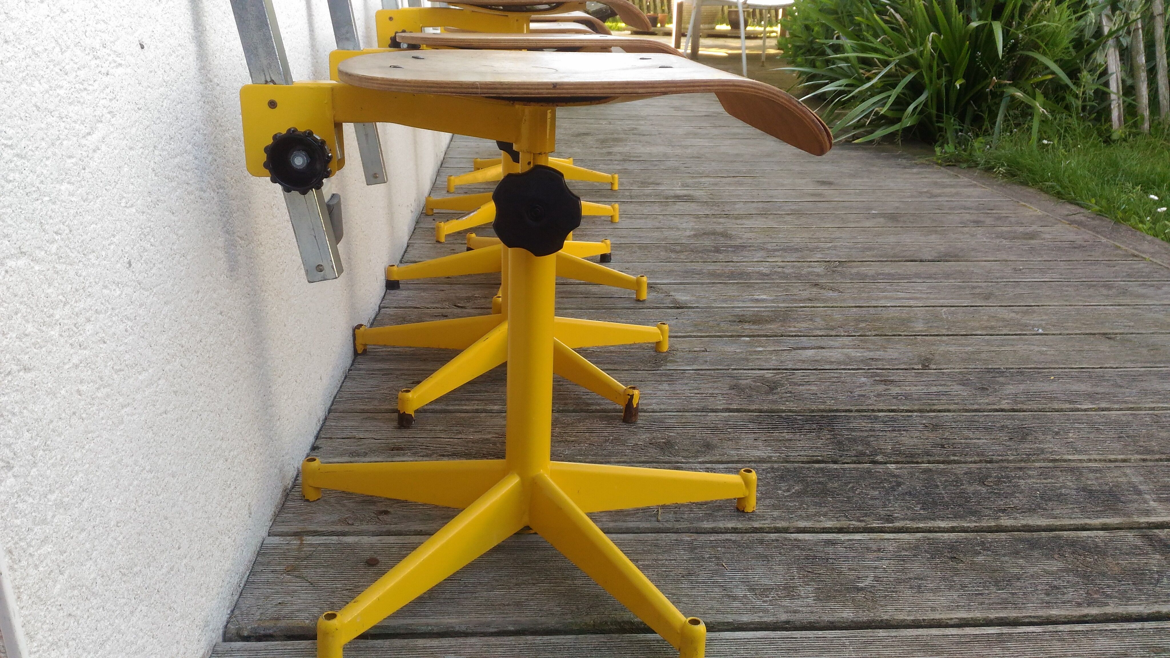 Five chairs of architect