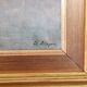 View of the Gulf of Naples, oil painting on board, Italy early 20th century, signed