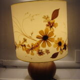 1970 Vintage lamp, ball tour, blinds wooden real flowers