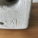 Stone sculpture lamp by Albert Tormos, circa 1970.