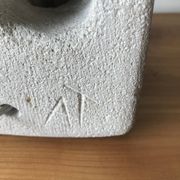 Stone sculpture lamp by Albert Tormos, circa 1970.