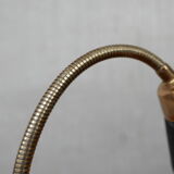 Paire de lampes de table suédoises en laiton du milieu du siècle