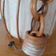 Suspension vintage en rotin