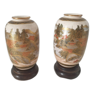 Paire de vases miniatures Japonais