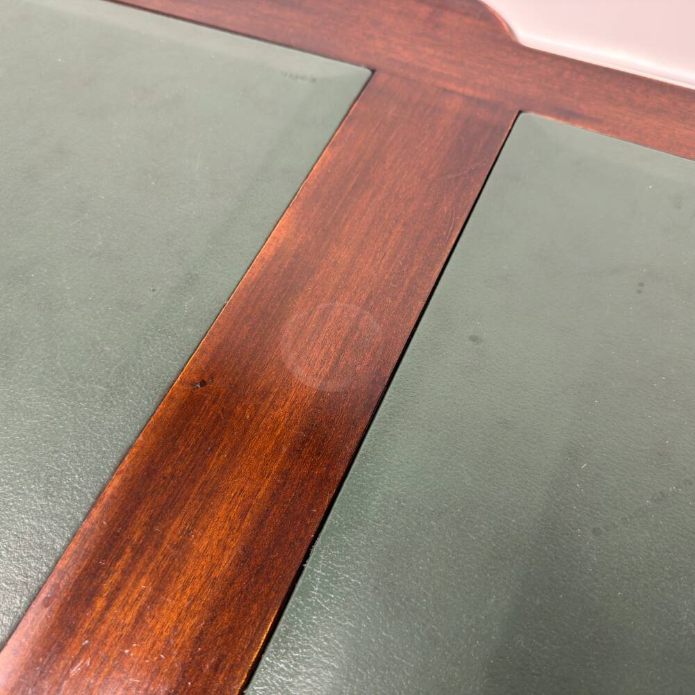 Classic English Desk Green Leather