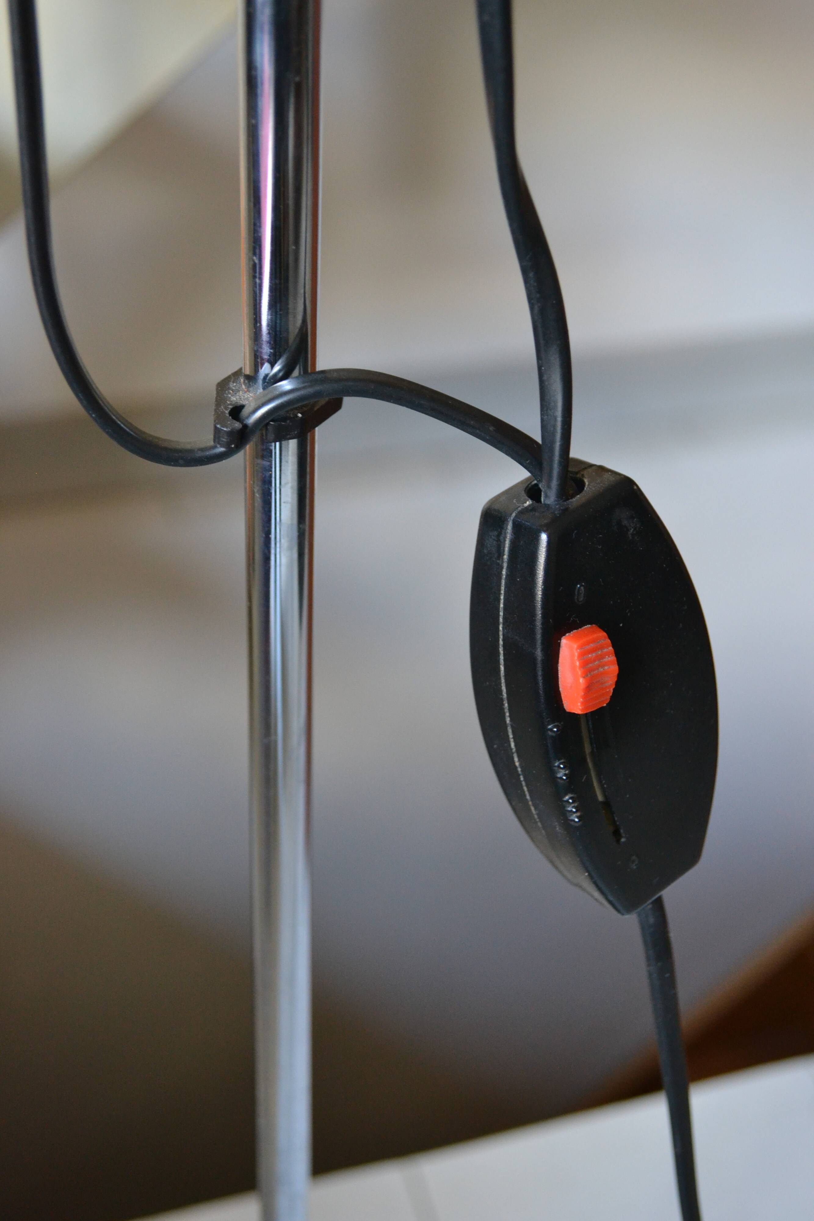 Floor lamp 2 adjustable spots 70s Hustadt-Leuchten