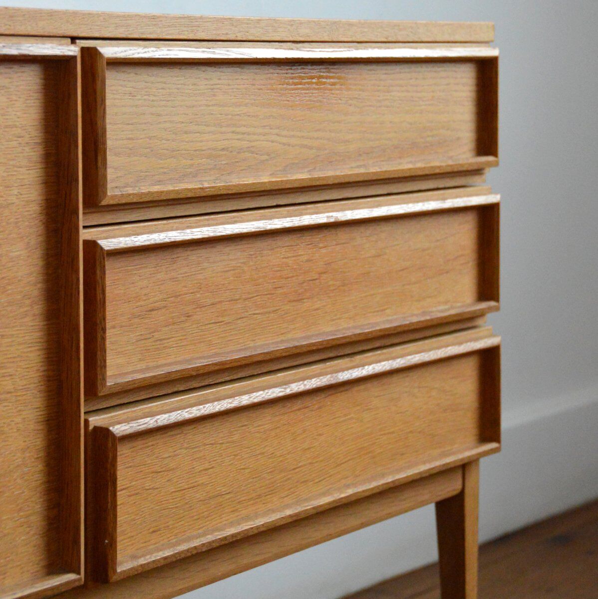 Sideboard in vintage blond oak 1960s
