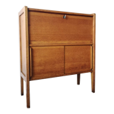 Secretary oak black tray 60s