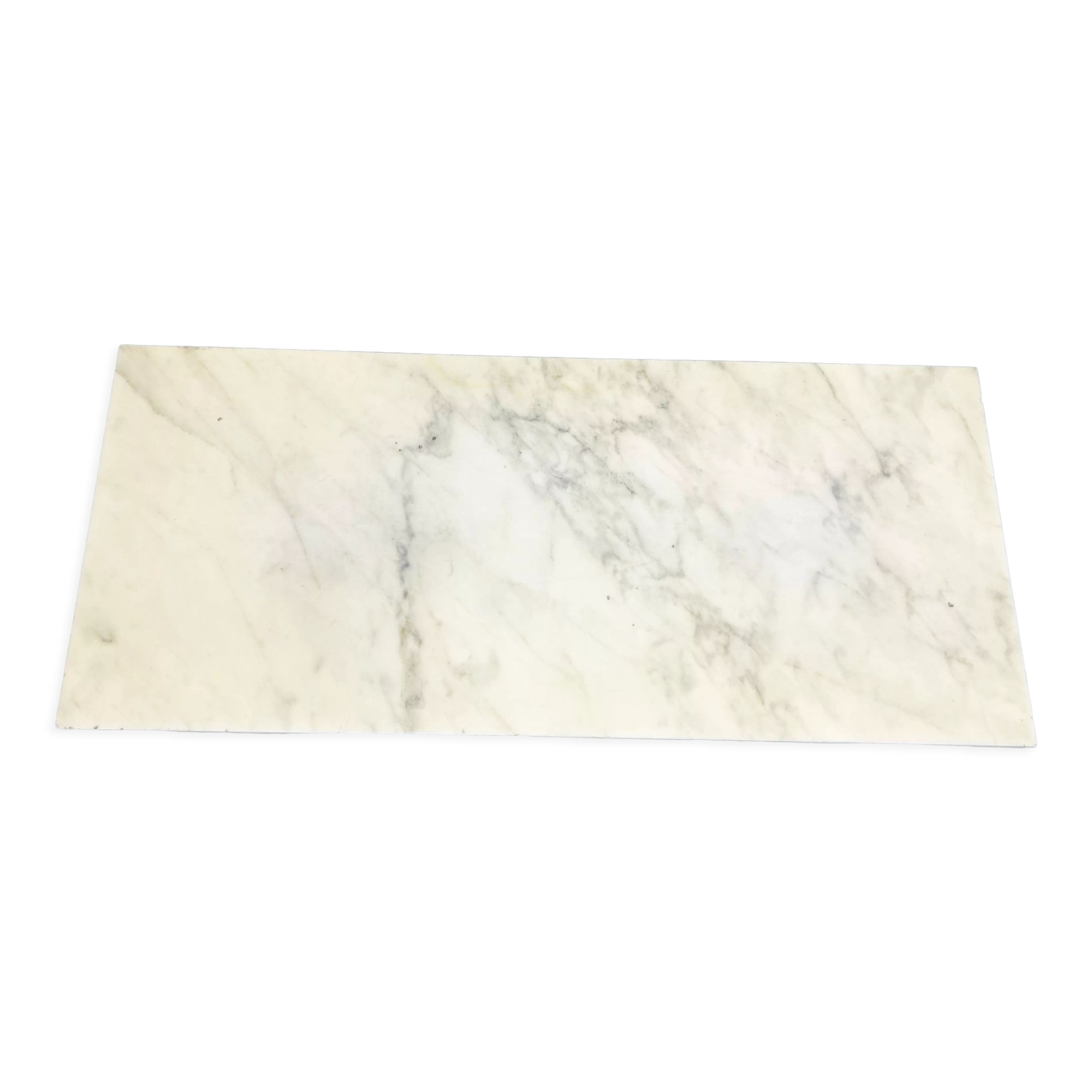 Vintage white marble coffee table, 1960s