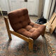 Scandinavian armchair - 1970s brutalist