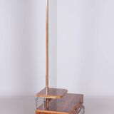 Restored Bauhaus Dressing Mirror, Mücke Melder, Chrome, Walnut, Czechia, 1930s