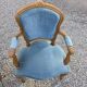 Pair of Louis XV style cabriolet armchairs