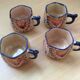 Set of 4 Henriot Quimper cups