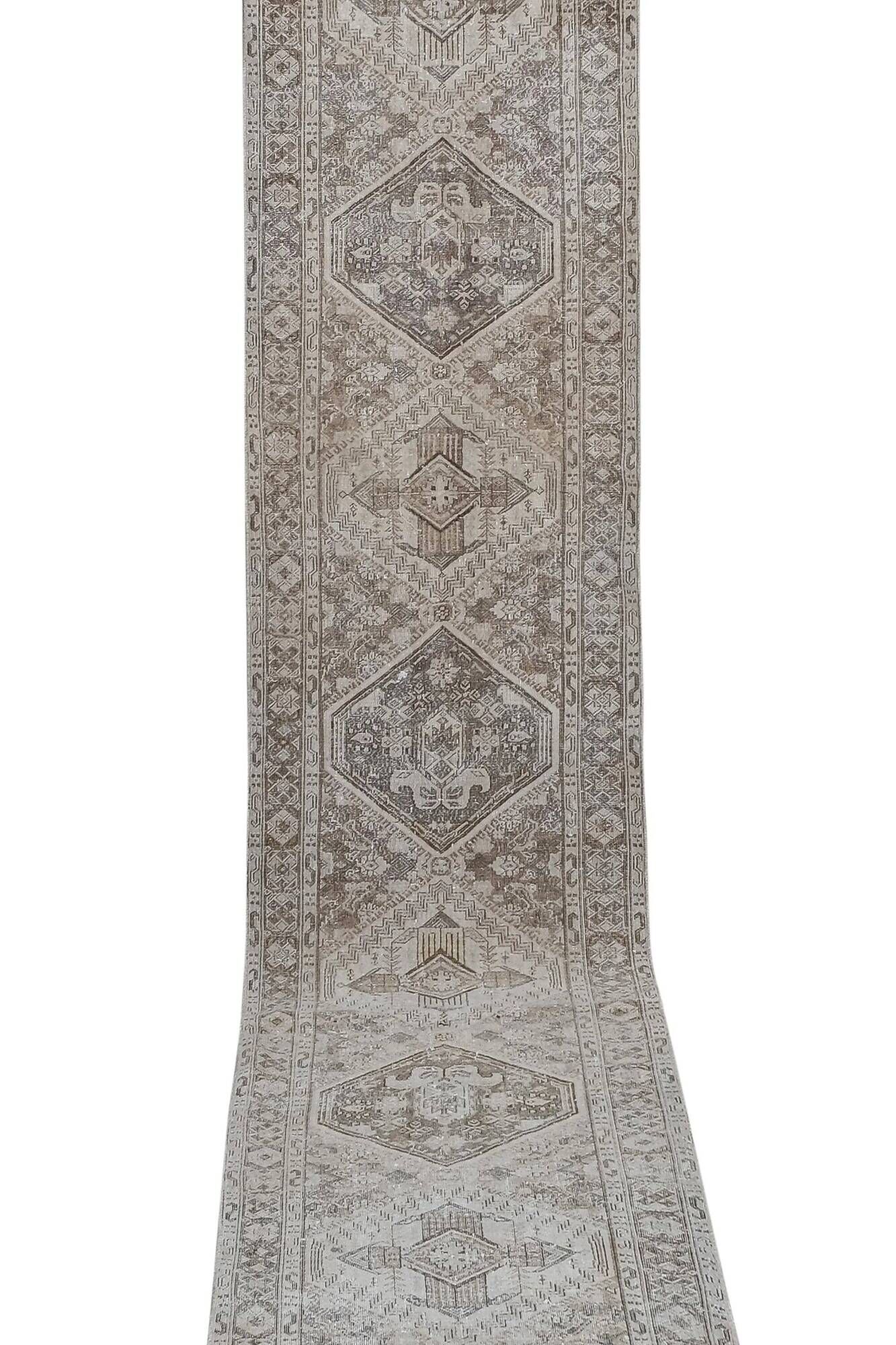 Vintage Turkish hallway rug 75x430 cm