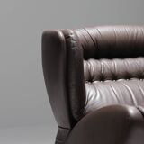 One-seat lounge sofa model pasha, manufactured in the 1970s by durlet, belgium.