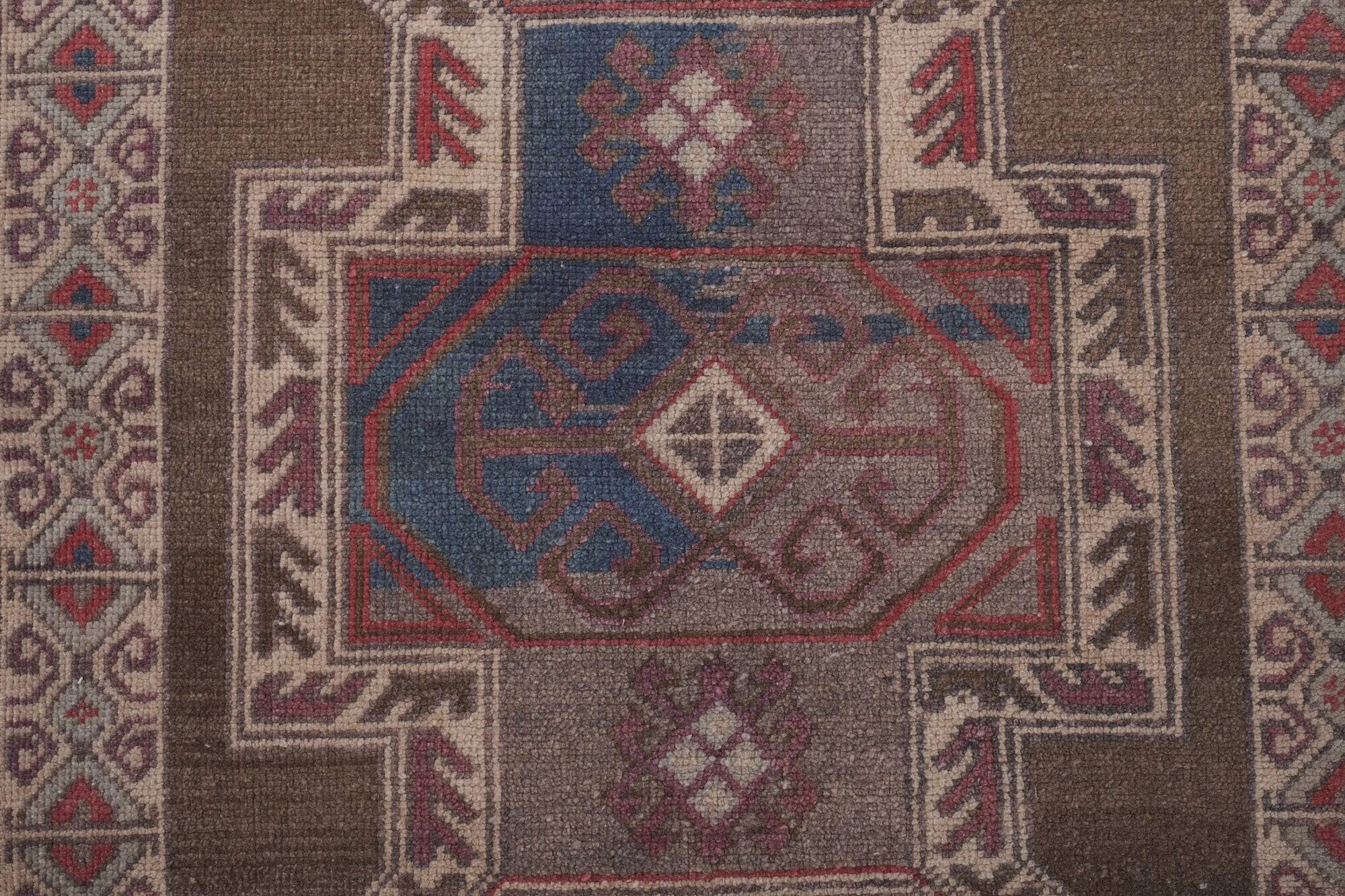 Tapis Oushak turc vintage 91x160 cm