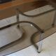 Table basse verre fumé 70's