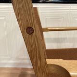 Scandinavian design armchair stamped "hans wegner" 1960.