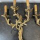 Paire d’appliques en bronze ciselé