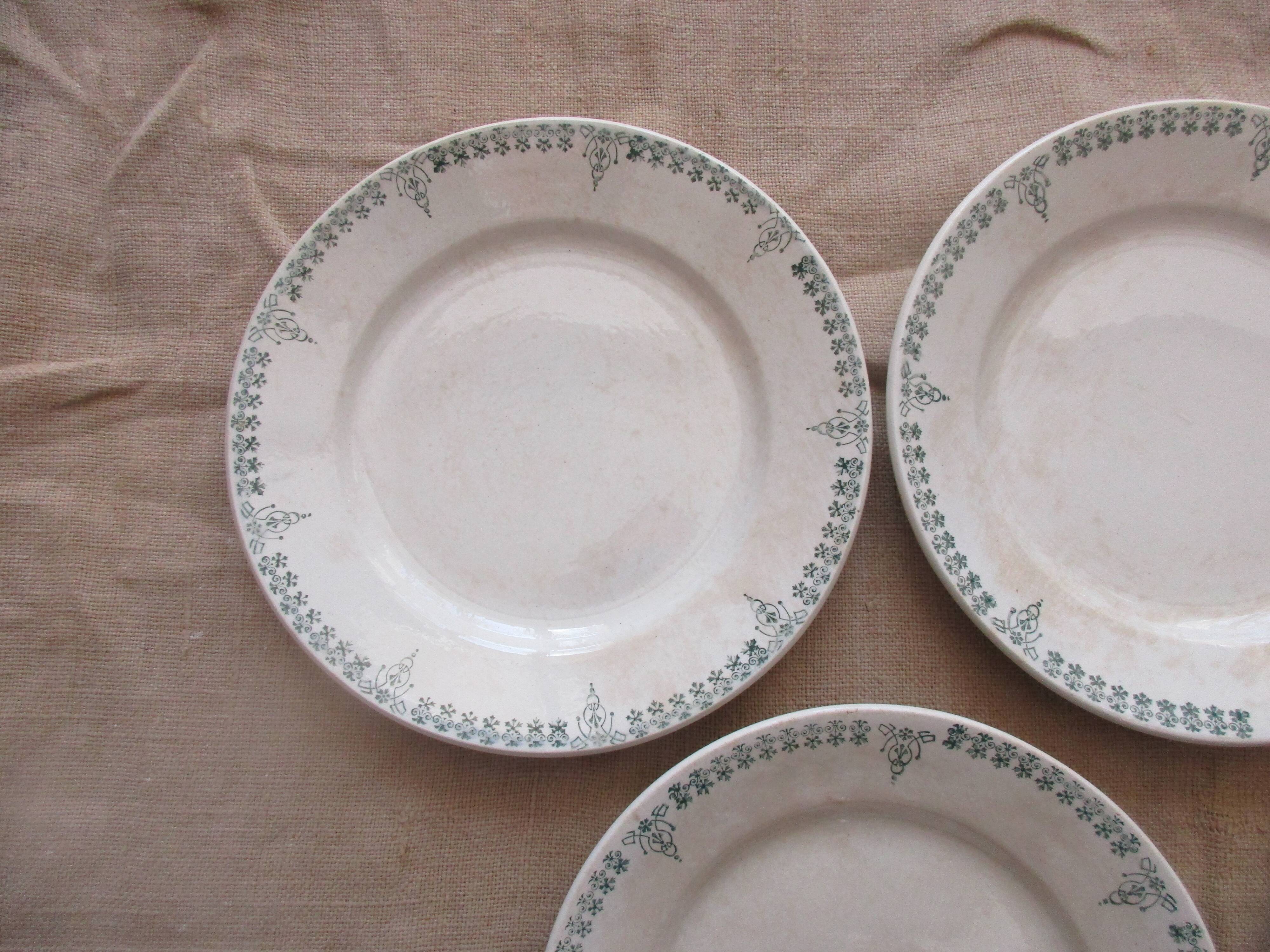 6 plates for castres faiencerie dessert