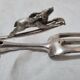 Solid silver meat fork, early twentieth century