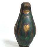 Penguin in wood and brass