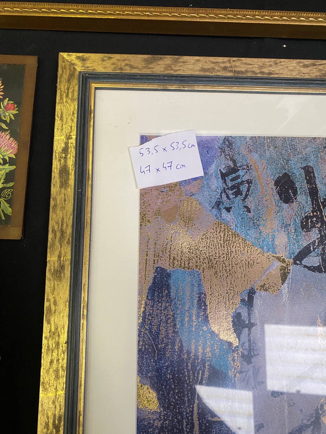 Set of 10 gilded wood or vintage resin frames