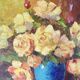 Tableau peinture bouquet de fleurs signé André Giroldi
