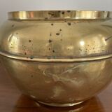 Art Nouveau copper brass cachepot