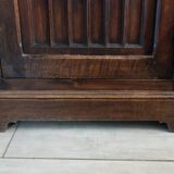 19th century carved walnut gothic storage unit