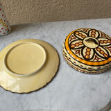Vintage 1960s HB Quimper ceramic butter cheese box