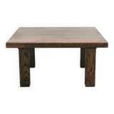 sturdy square vintage wenge coffee table
