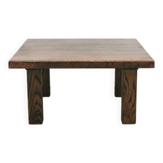 sturdy square vintage wenge coffee table