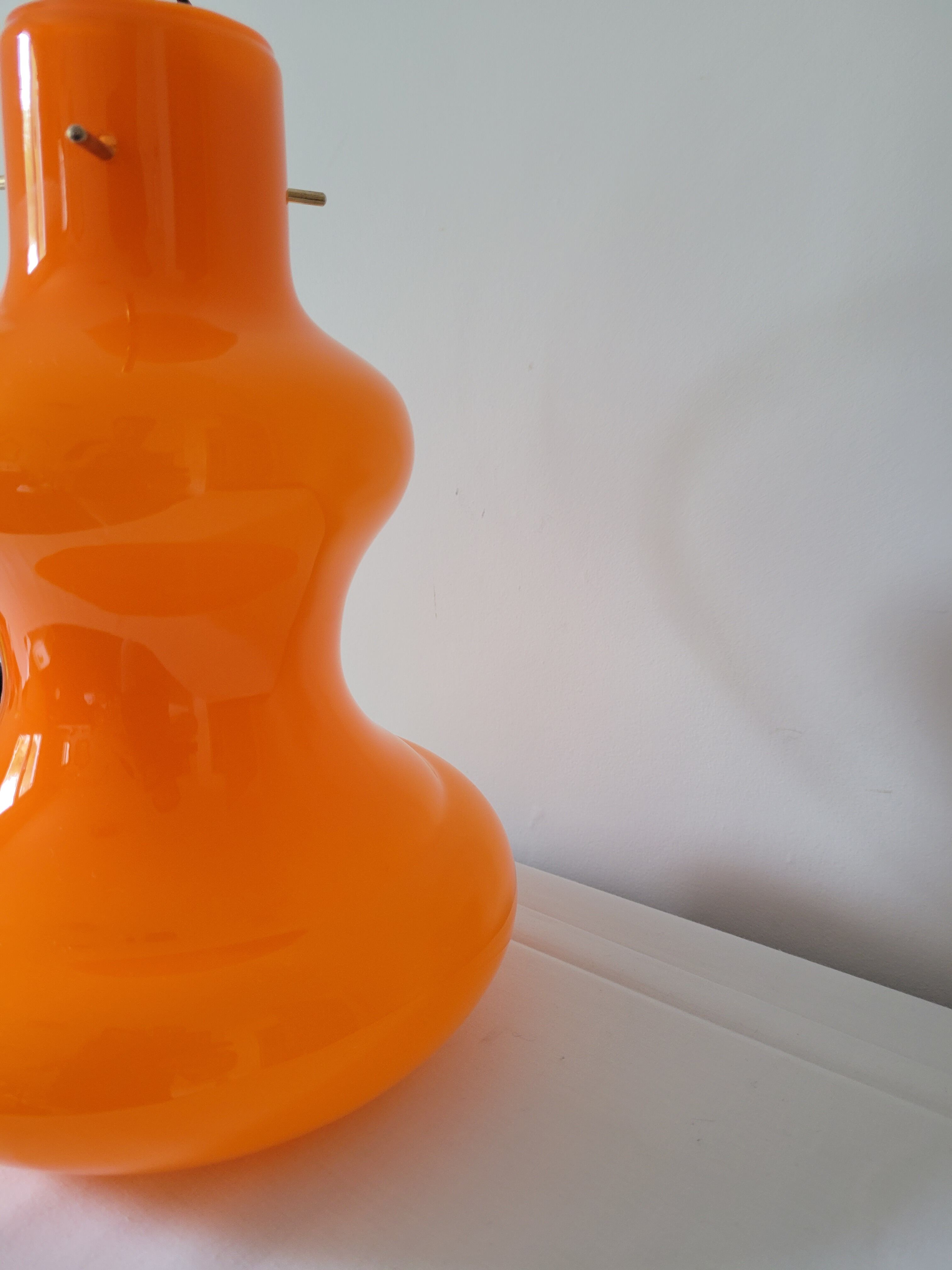 Suspension en opaline orange Targetti Sankey