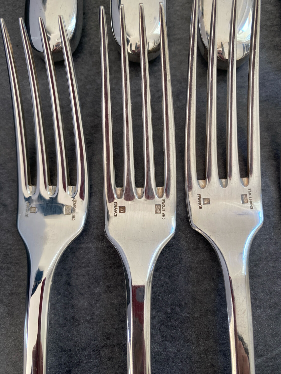 Set of Cristofle Cluny cutlery