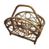 Rattan magazine holder