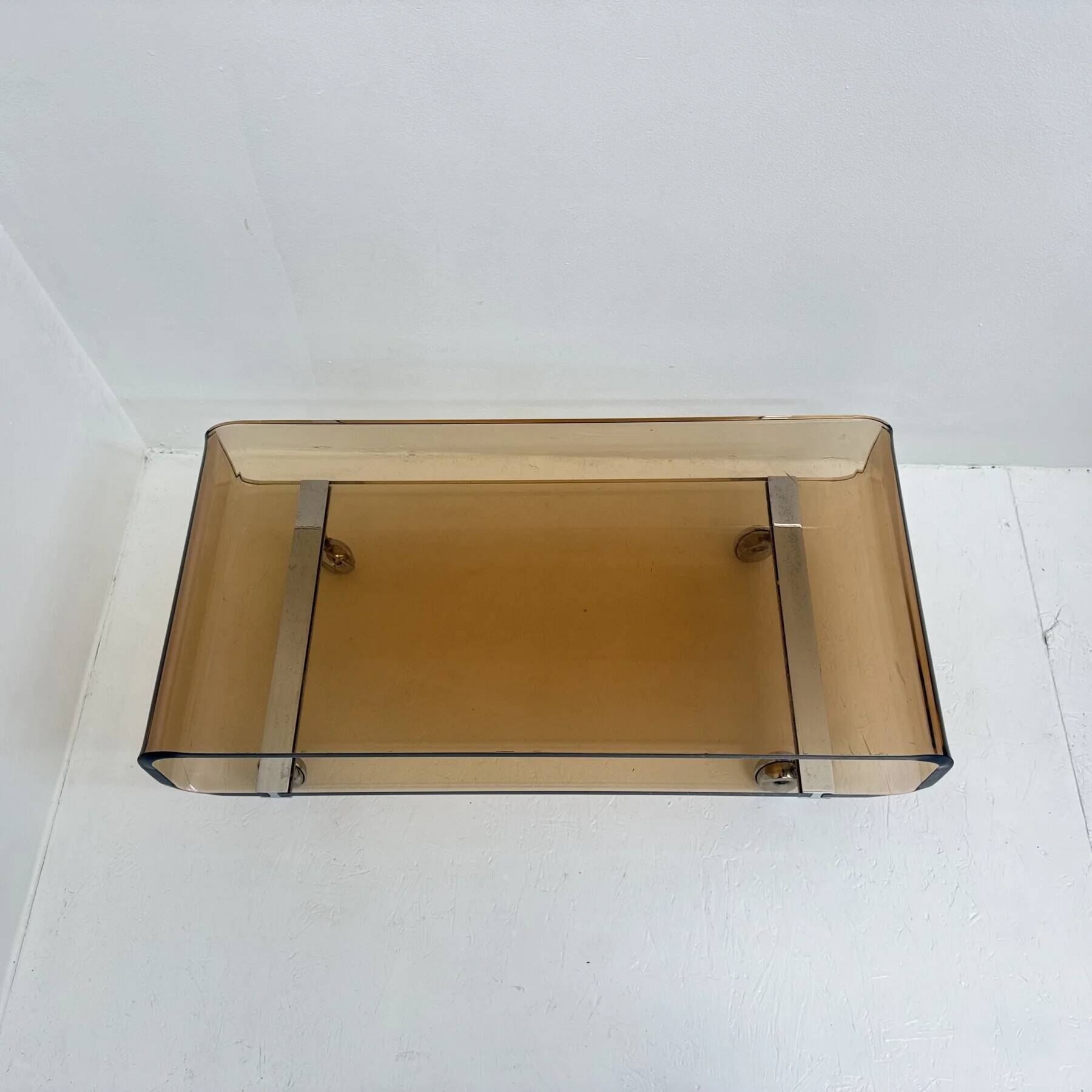 Mid-century plexiglas design coffee table by Michel Dumas for Roche Bobois, 1972