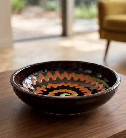 Flat round salad bowl Catalonia