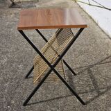 Mid-Century Magazin Rack- Phono Table-Side Table-wooden Console-60s