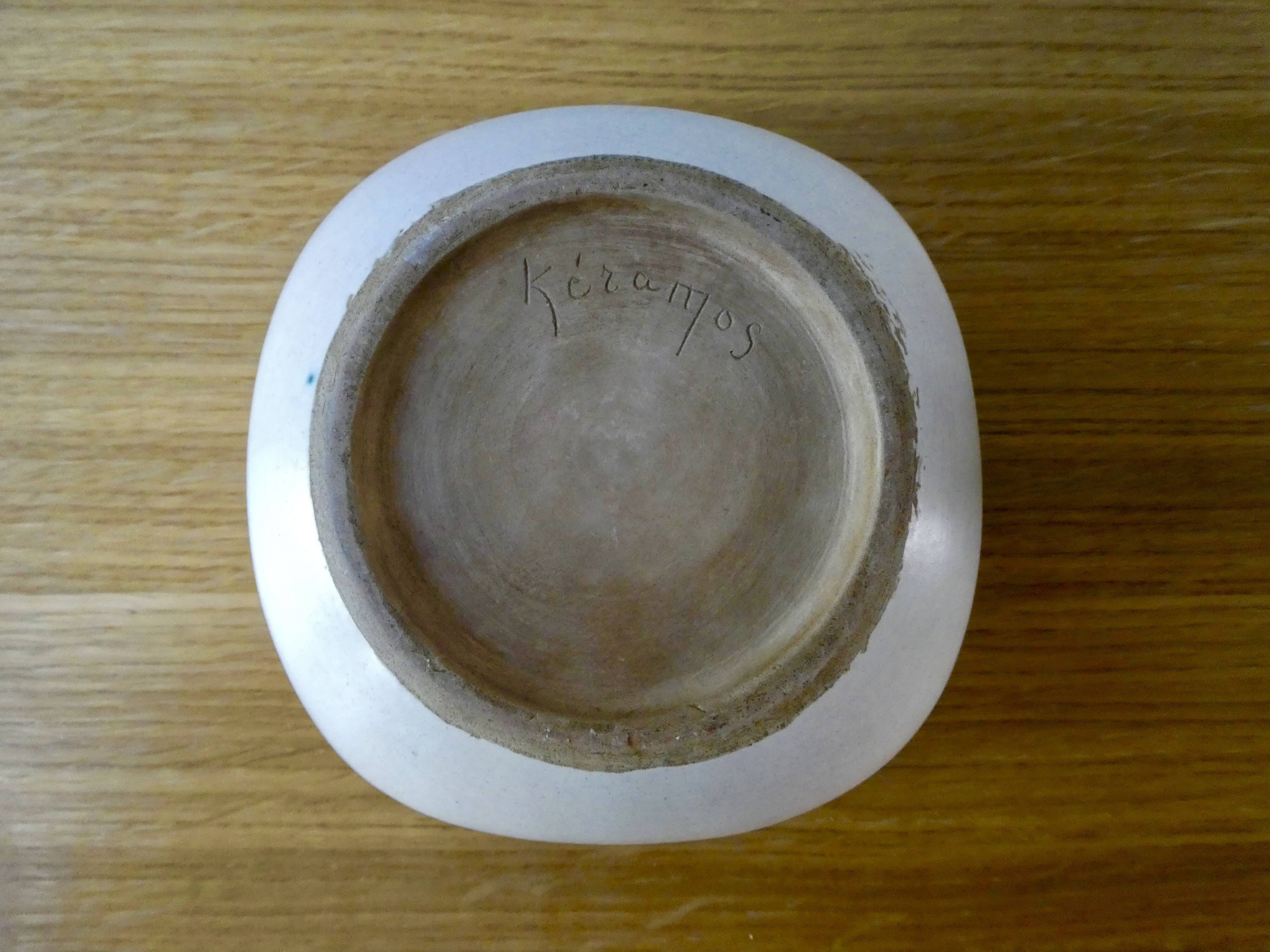 Two-tone ceramic CUP, Keramos, 1950s