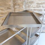 Chrome metal trolley