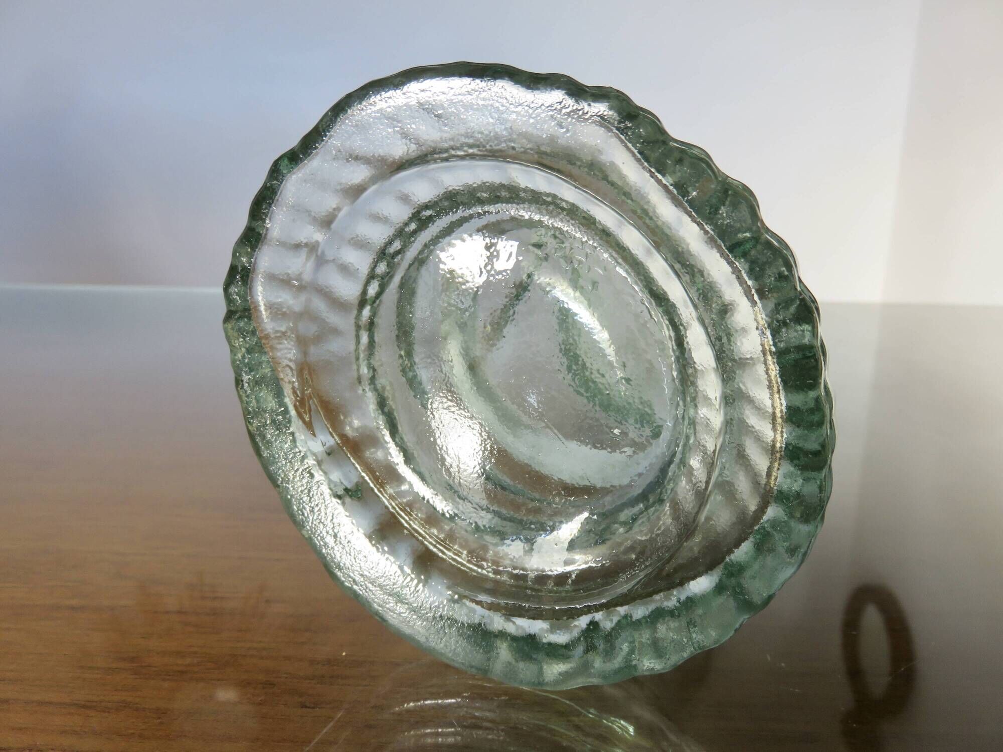 "legras" bottle model "hand bottle" transparent glass, early 20th century