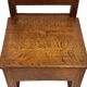 Art Deco High Back chair in oak minimalist design