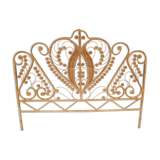 Peacock headboard rattan