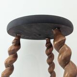 Wooden tripod stool