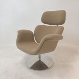 Fauteuil tulipe et pouf par Pierre Paulin pour Artifort, années 1980